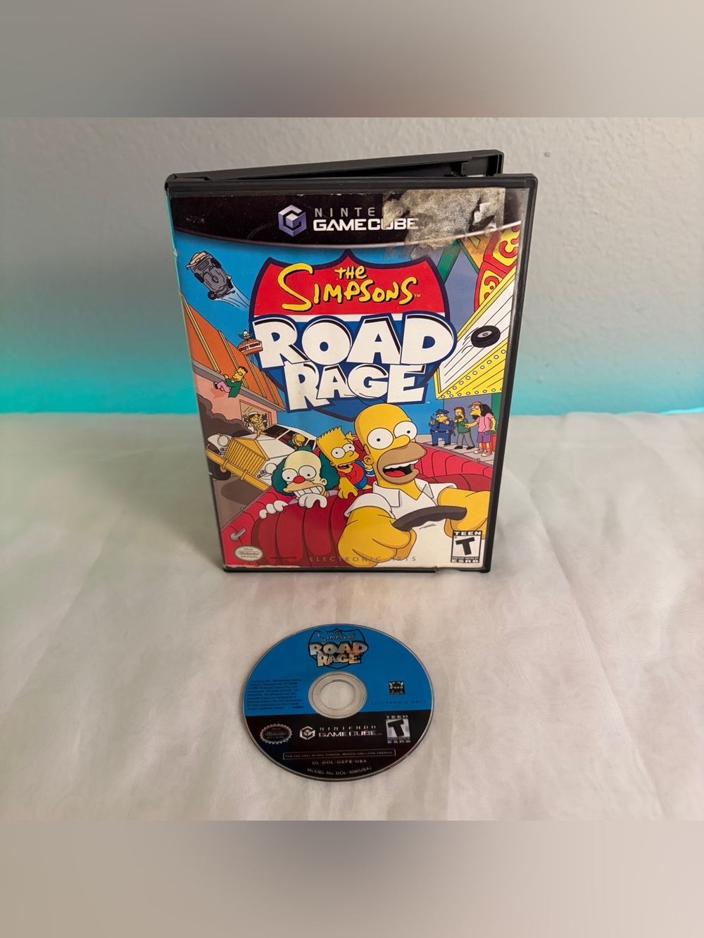 Nintendo Gamecube Simpsons Road Rage - No Manual 2001 Tested & Works Videogame